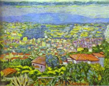 Pierre Bonnard : View of Le Cannet, Roofs